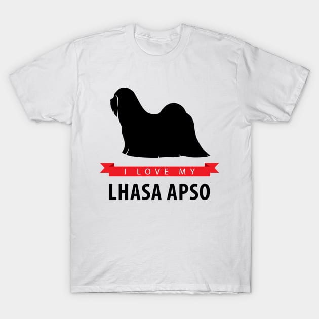 I Love My Lhasa Apso T-Shirt by millersye